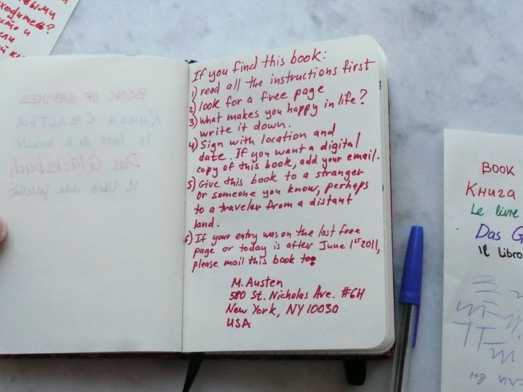 English Instructions to Book of Happiness English Instructions to Book of Happiness