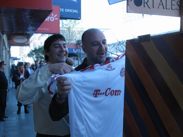 Soccer fans in Cordoba Soccer fans in Cordoba