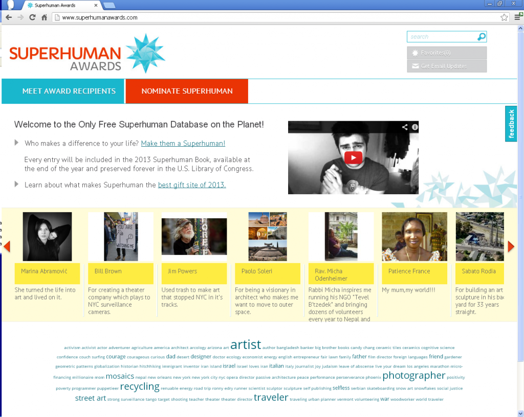 Superhuman Award Website Superhuman Award Website